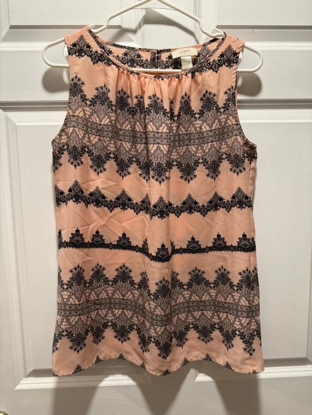 Loft Sleeveless Scoop Neck Blouse - Picture 1 of 5